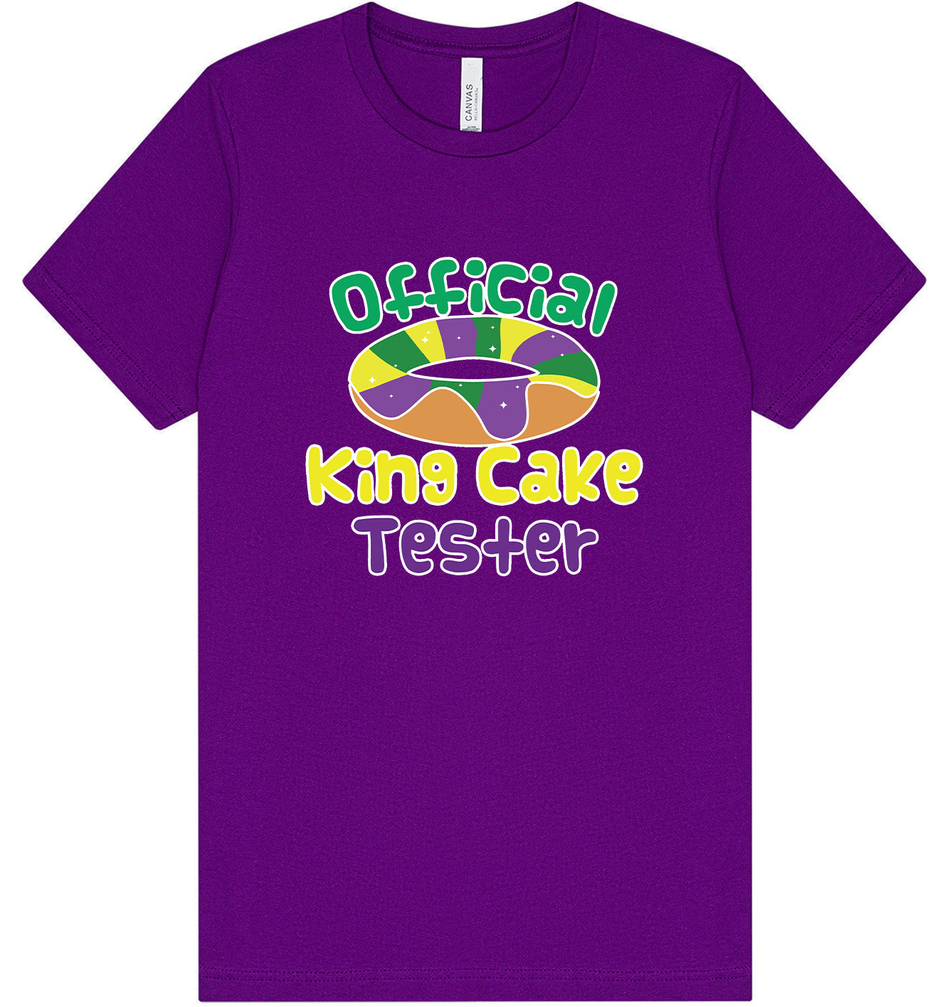 King Cake Tester Adult Bella Canvas Shirt