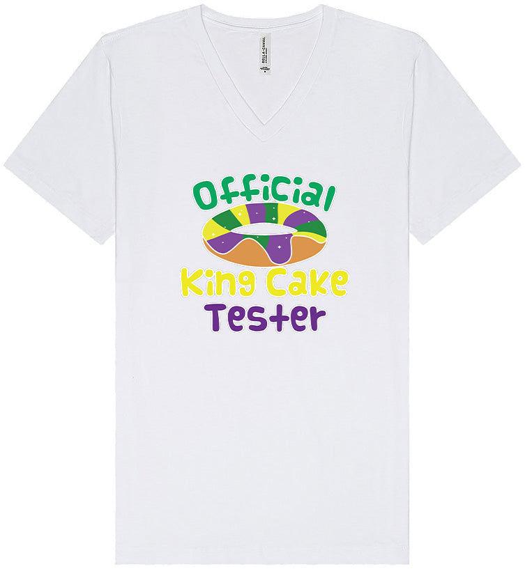King Cake Tester Unisex V-Neck Shirt