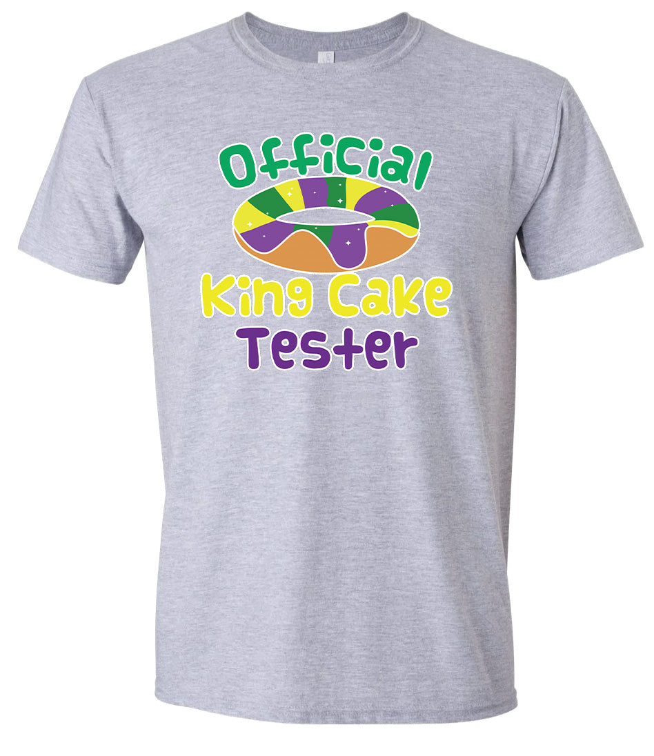 King Cake Tester Adult Gildan Soft Shirt