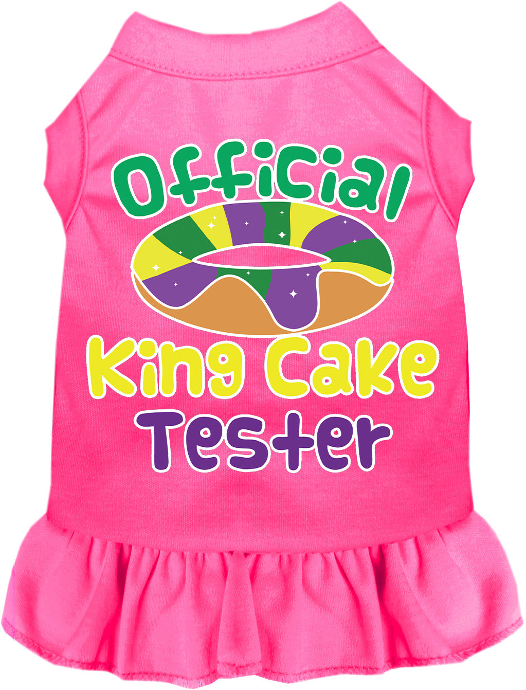 King Cake Tester Pet Dress