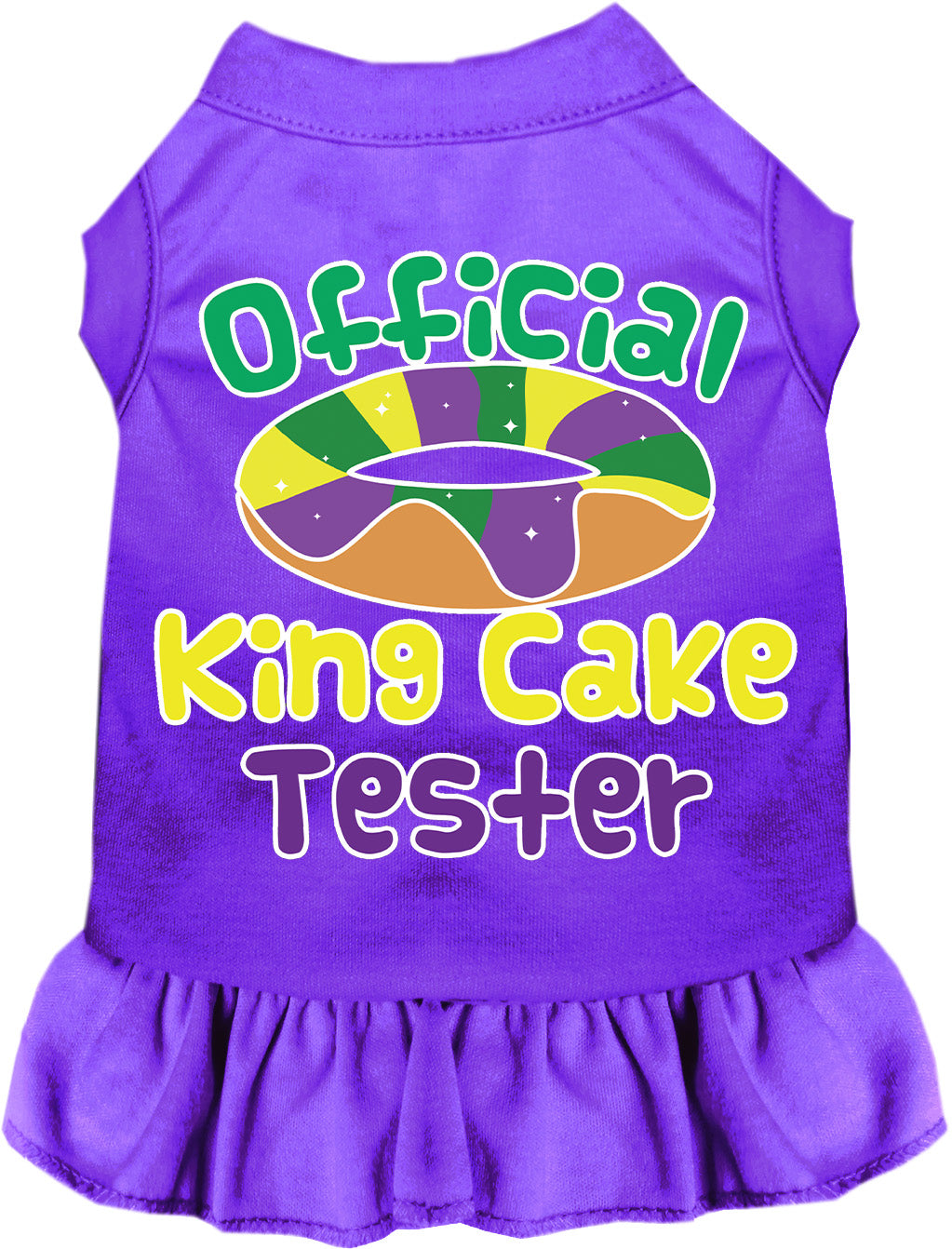 King Cake Tester Pet Dress