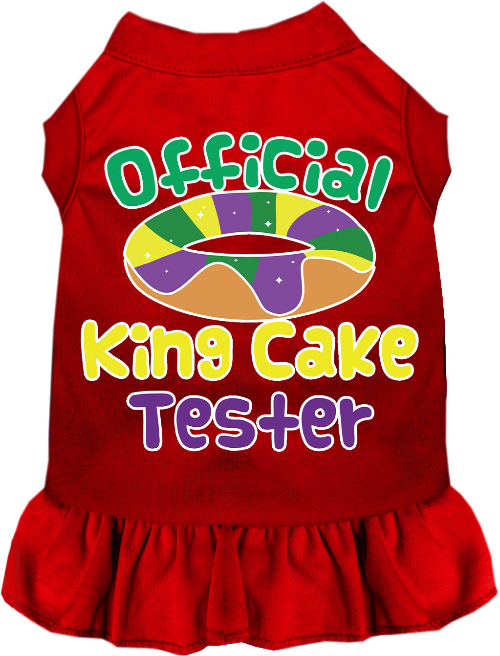 King Cake Tester Pet Dress