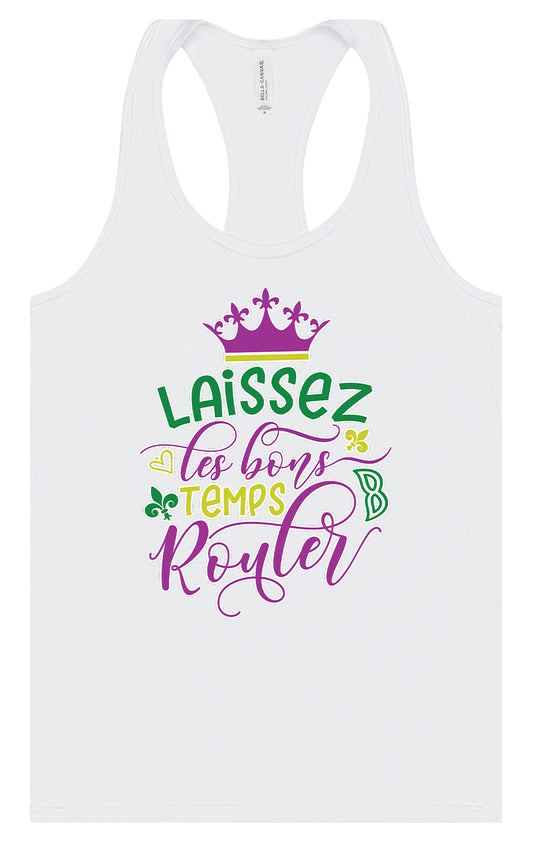 Laissez Les Bons Temps Rouler Women's Racerback Tank