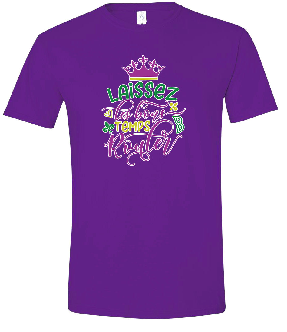 Laissez Les Bons Temps Rouler Adult Gildan Soft Shirt