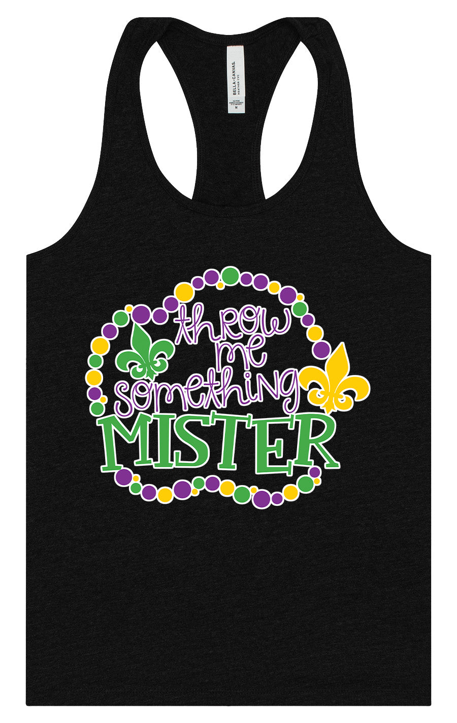 Throw Me Something Mister Women's Racerback Tank