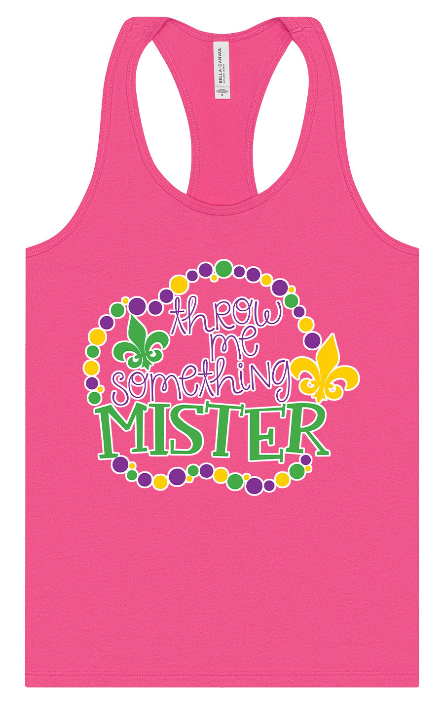 Throw Me Something Mister Women's Racerback Tank