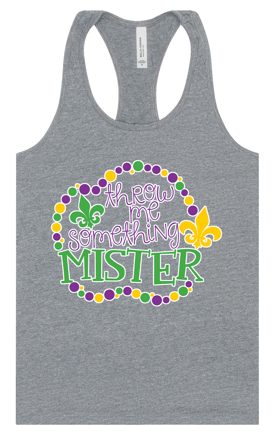 Throw Me Something Mister Women's Racerback Tank