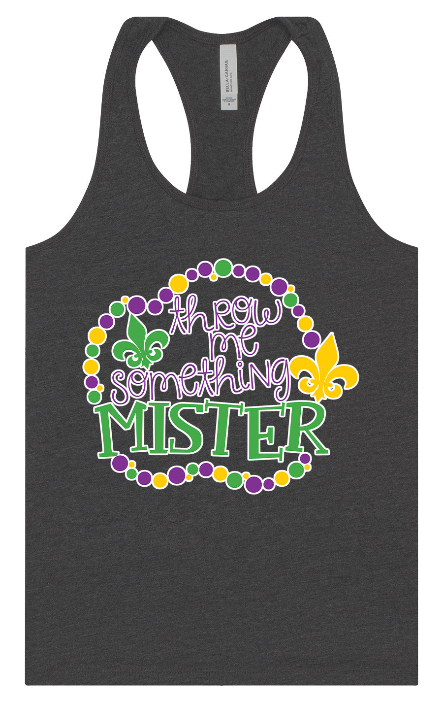 Throw Me Something Mister Women's Racerback Tank
