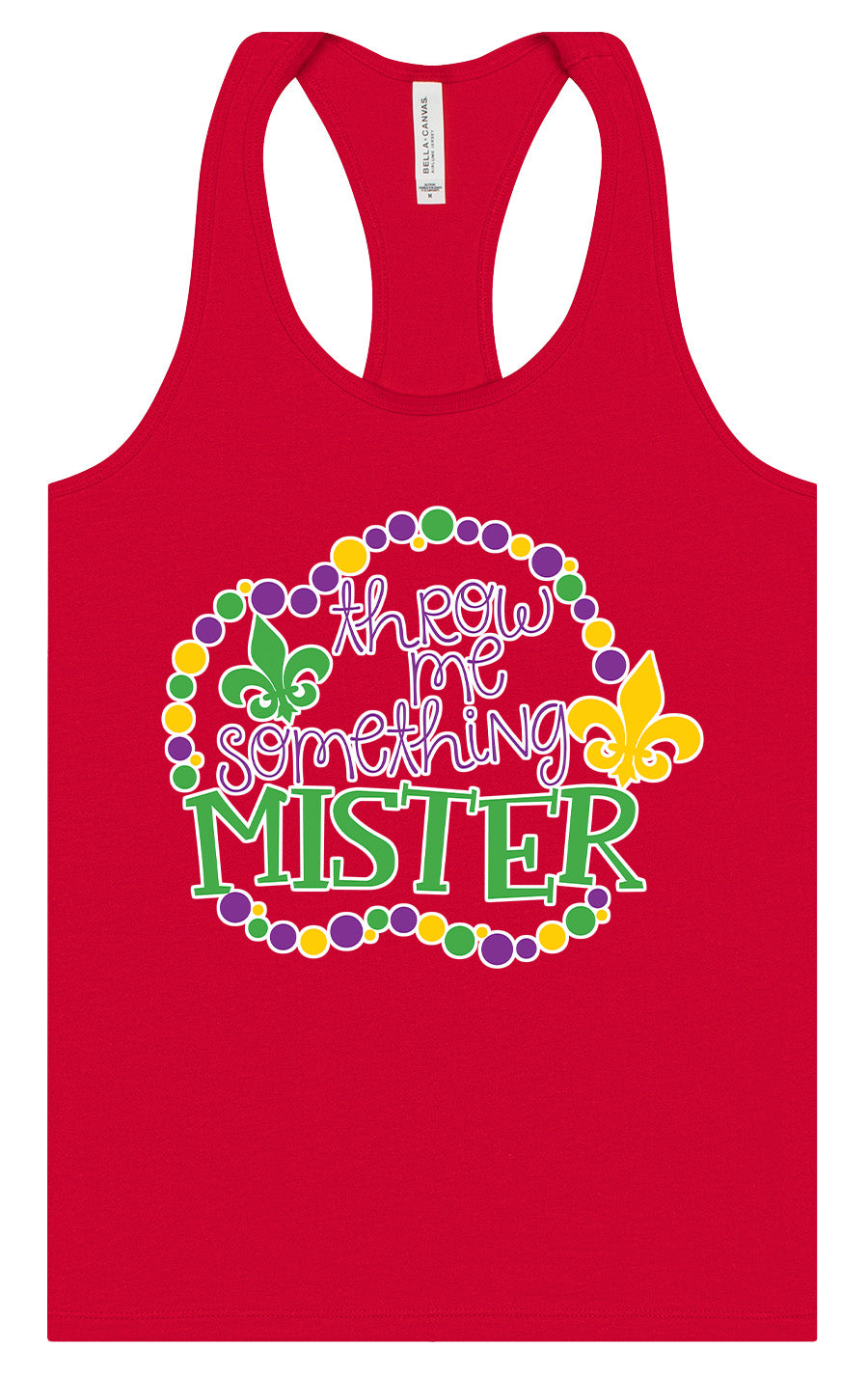 Throw Me Something Mister Women's Racerback Tank