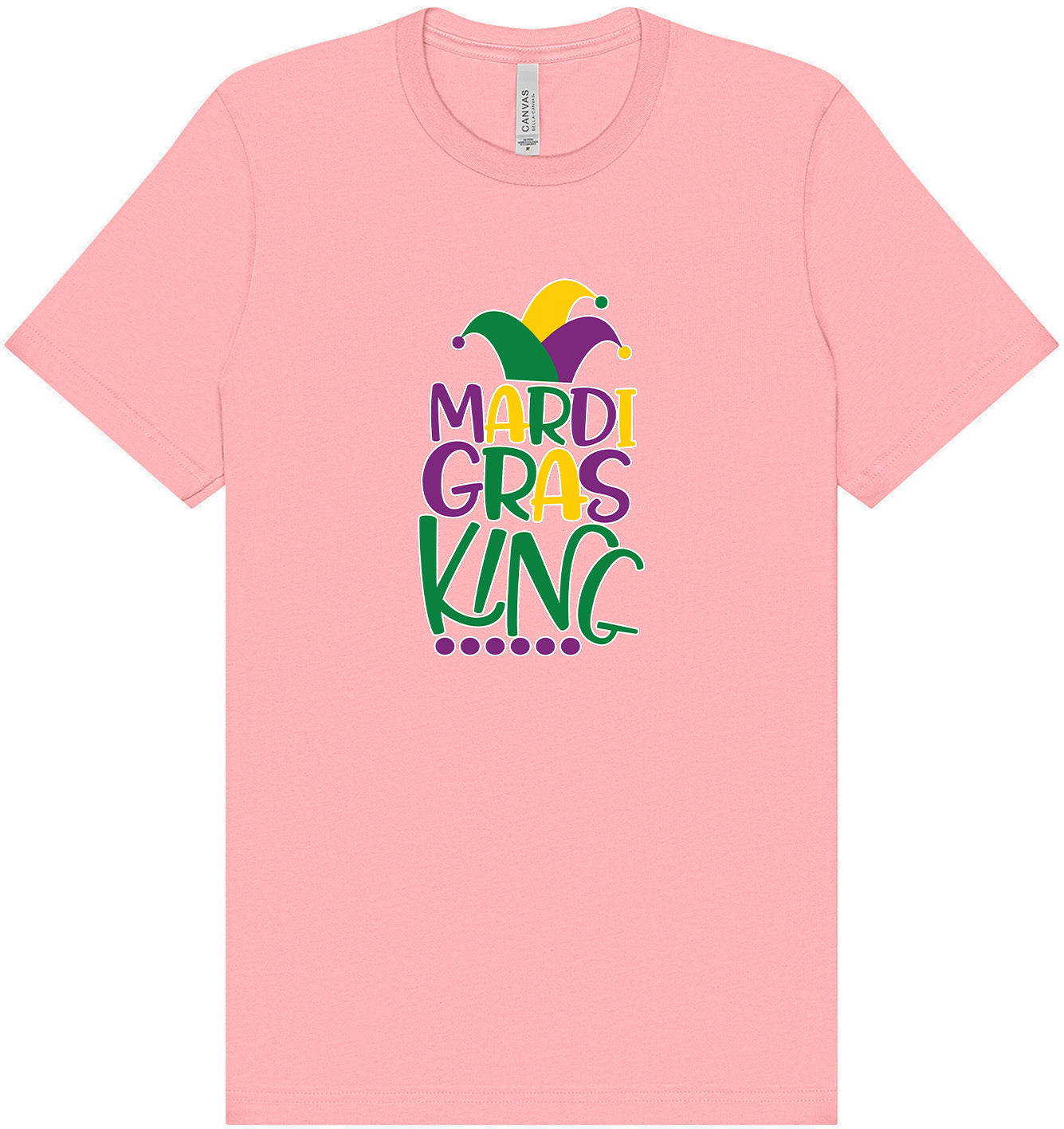 Mardi Gras King Adult Bella Canvas Shirt