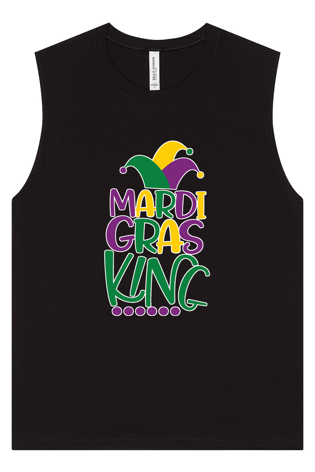 Mardi Gras King Muscle Tank