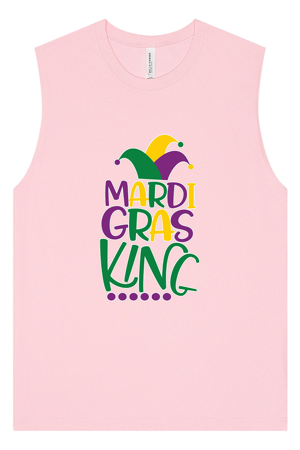 Mardi Gras King Muscle Tank