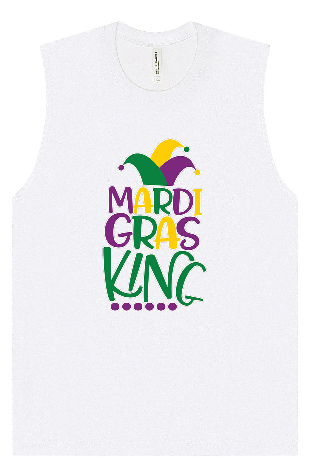 Mardi Gras King Muscle Tank