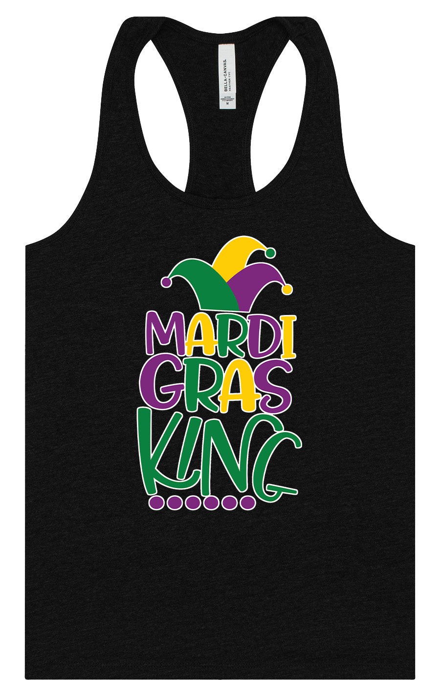 Mardi Gras King Women's Racerback Tank