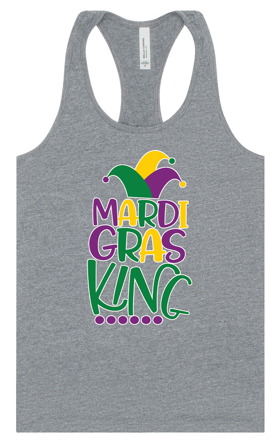 Mardi Gras King Women's Racerback Tank