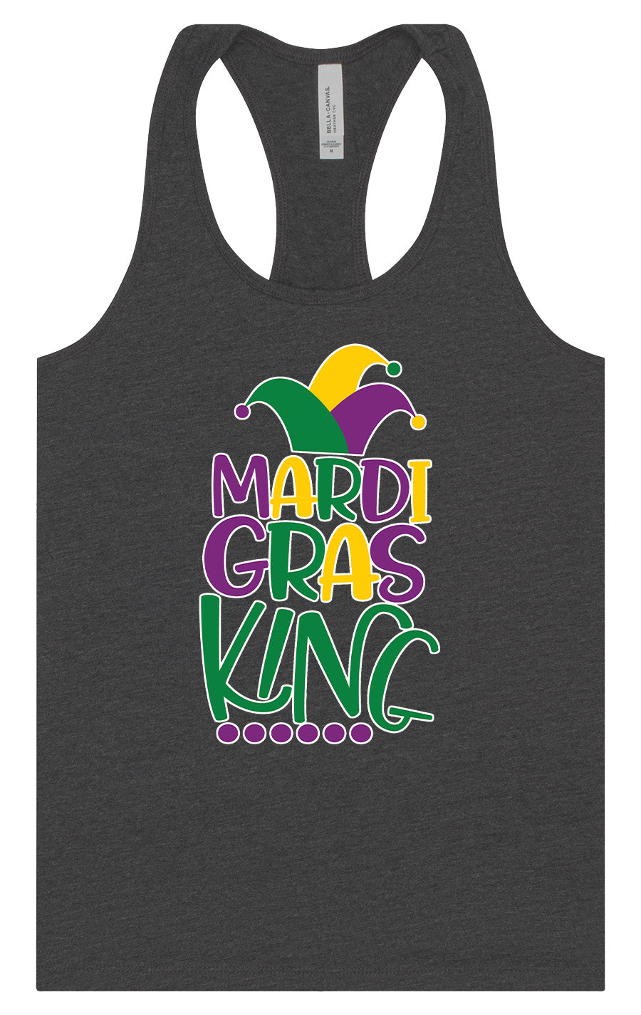 Mardi Gras King Women's Racerback Tank