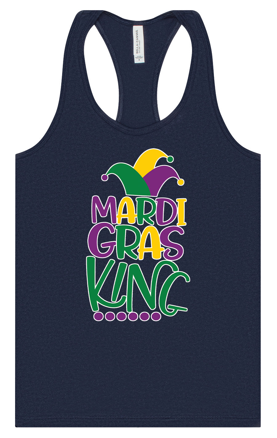 Mardi Gras King Women's Racerback Tank