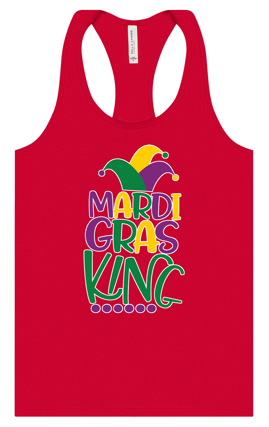 Mardi Gras King Women's Racerback Tank