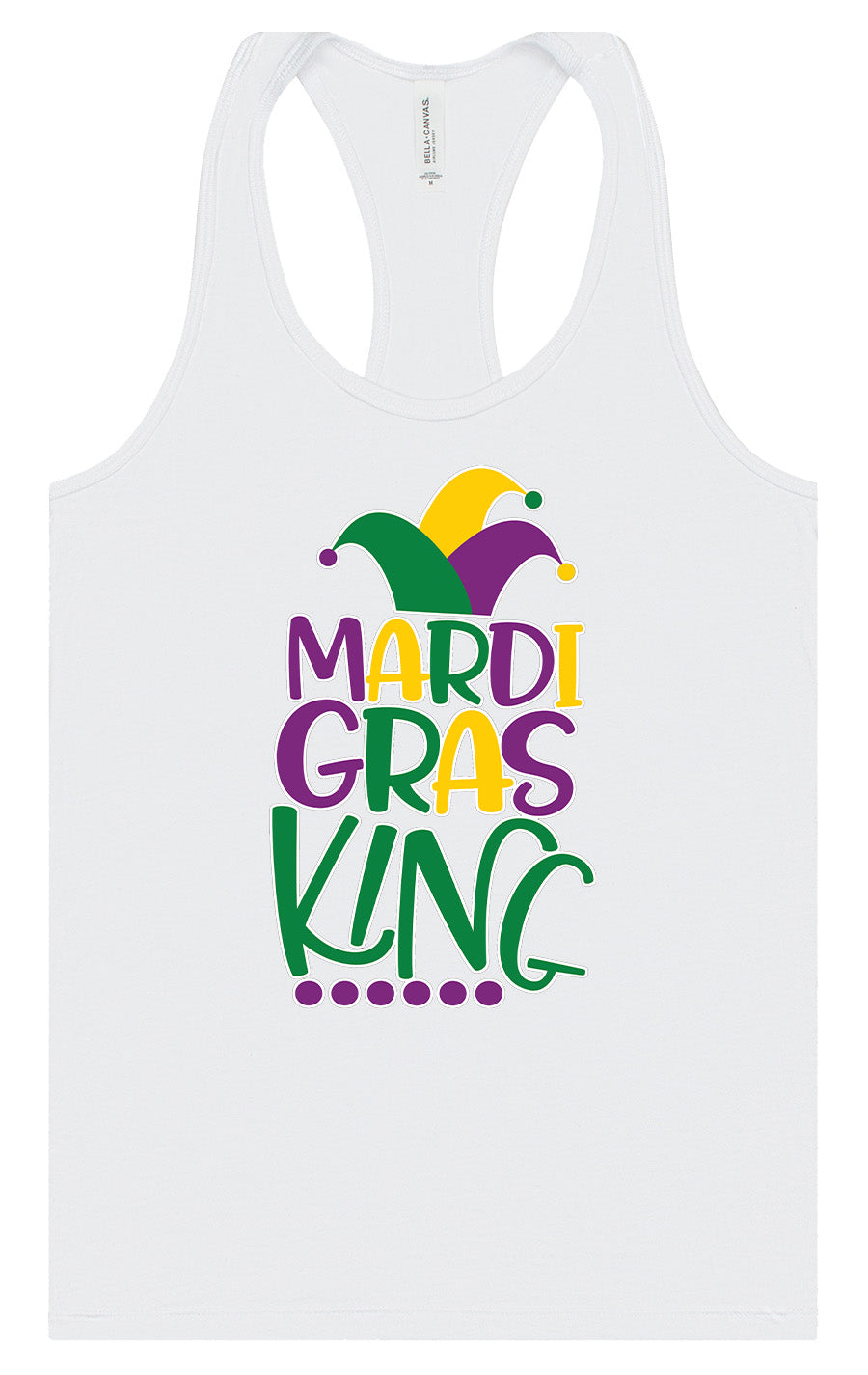 Mardi Gras King Women's Racerback Tank
