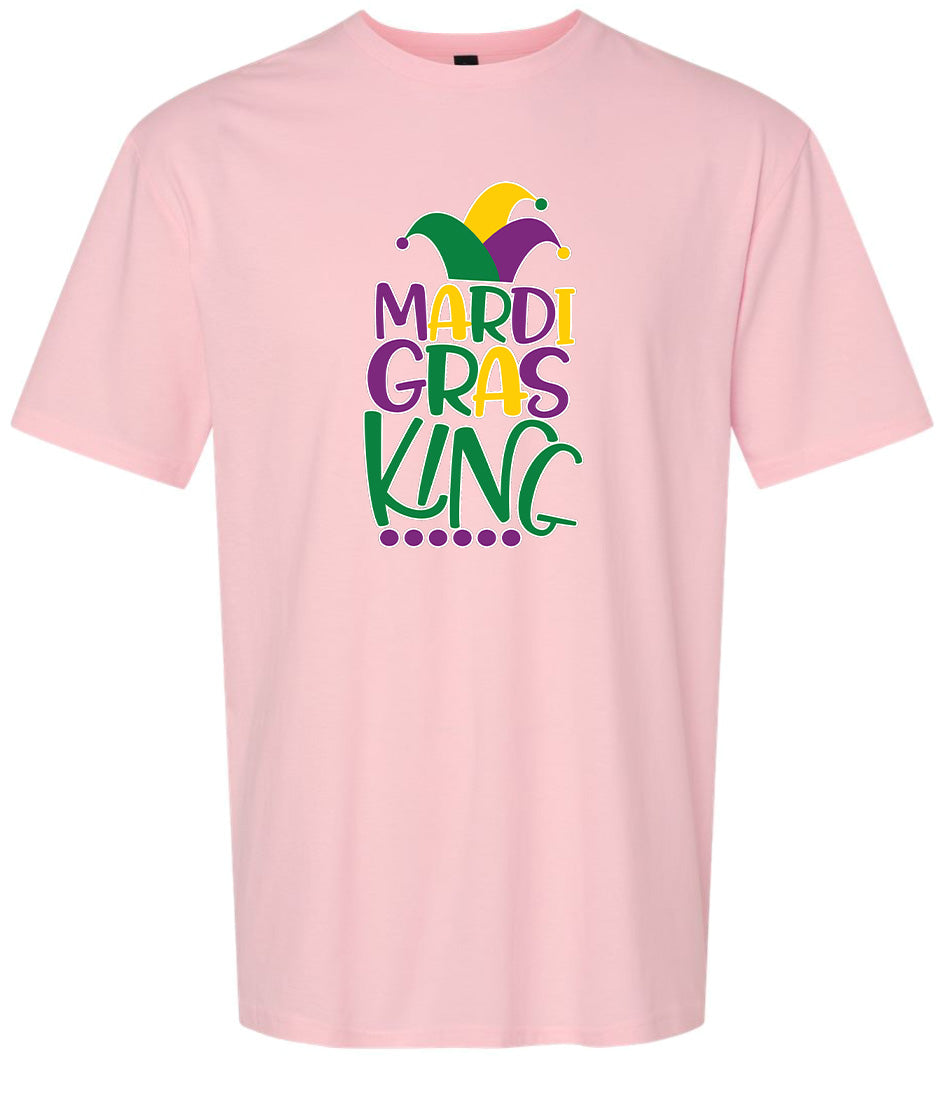 Mardi Gras King Adult Gildan Soft Shirt