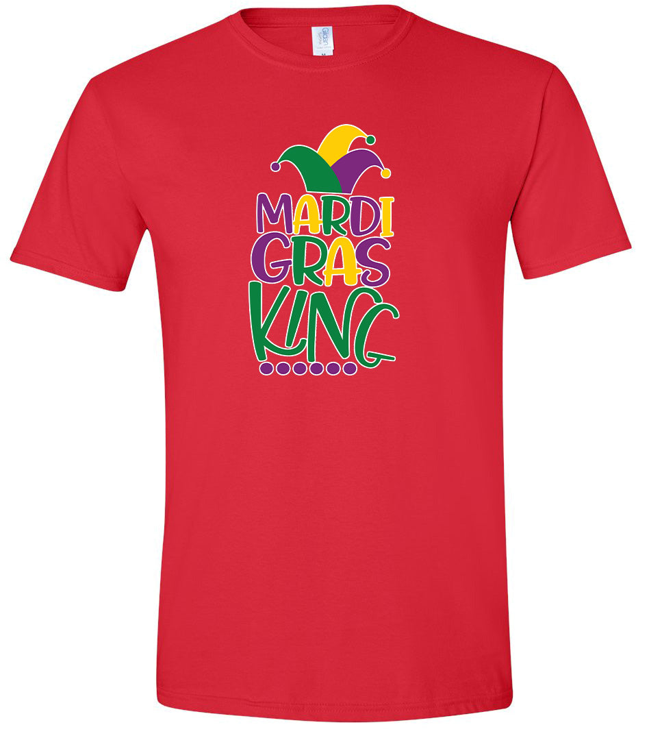 Mardi Gras King Adult Gildan Soft Shirt