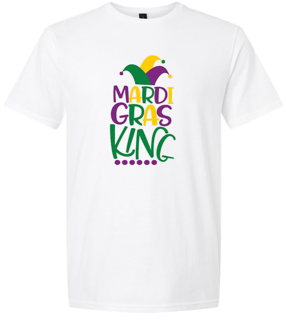 Mardi Gras King Adult Gildan Soft Shirt