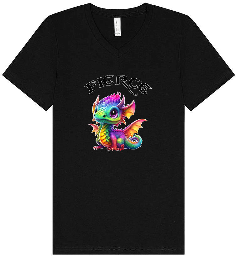 Fierce Dragon Unisex V-Neck Shirt