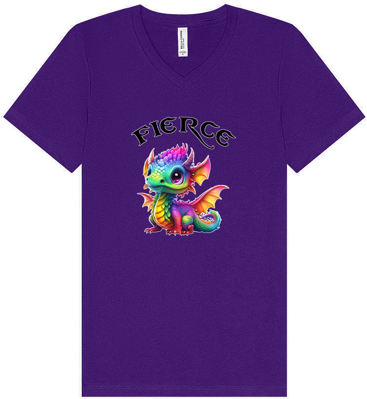 Fierce Dragon Unisex V-Neck Shirt