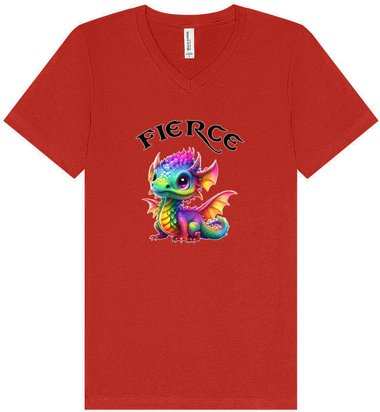 Fierce Dragon Unisex V-Neck Shirt