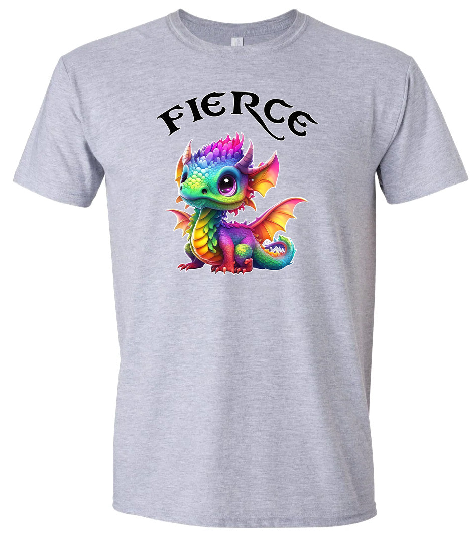 Fierce Dragon Adult Gildan Soft Shirt