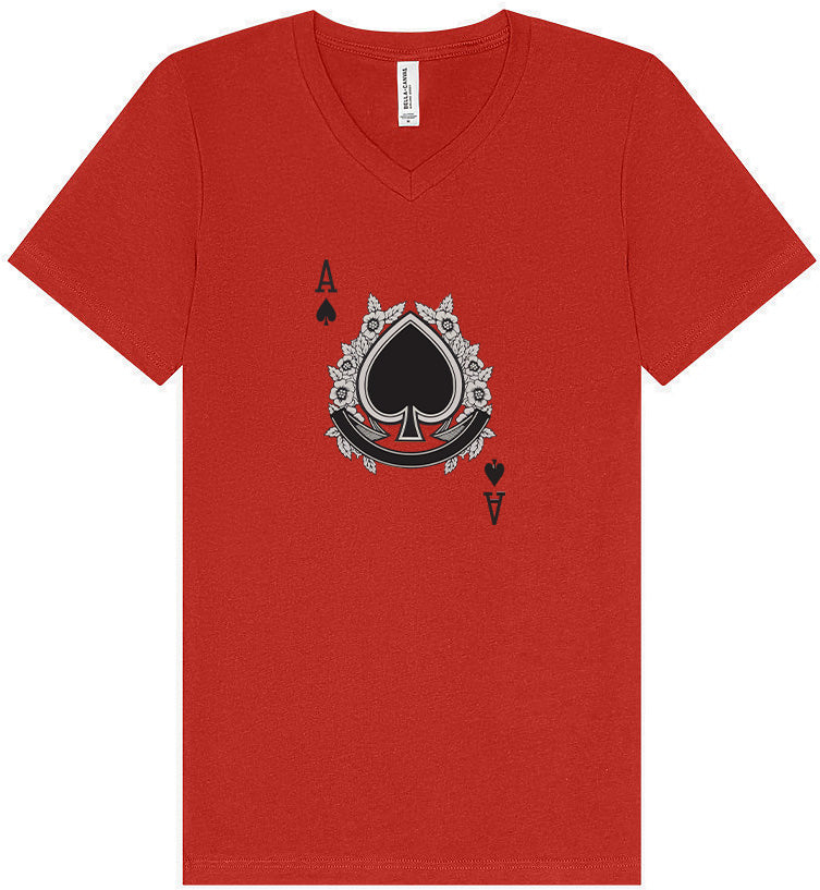 Ace of Spades Costume Unisex V-Neck Shirt