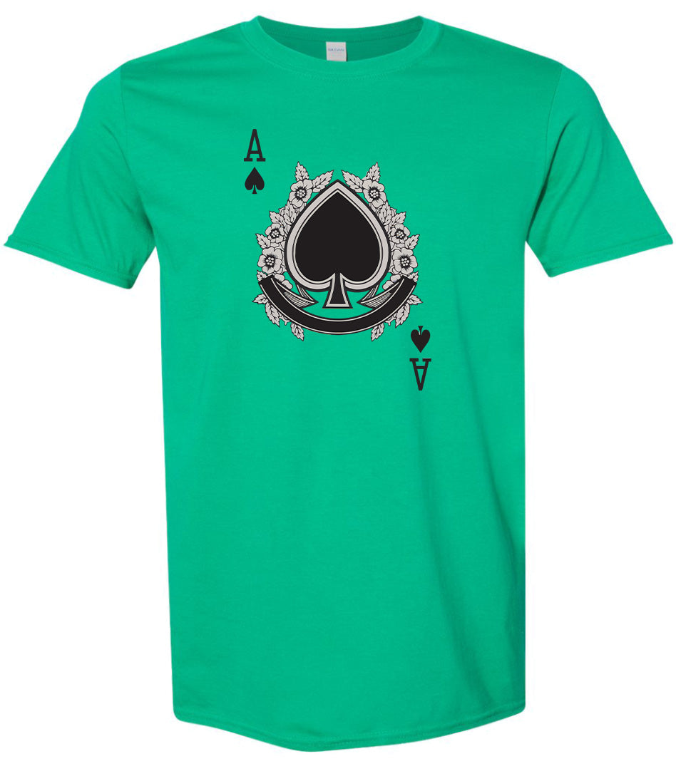 Ace of Spades Costume Adult Gildan Soft Shirt
