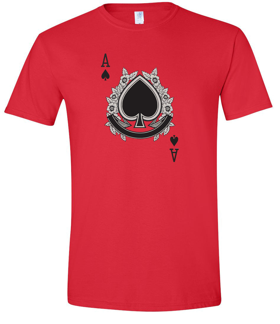 Ace of Spades Costume Adult Gildan Soft Shirt
