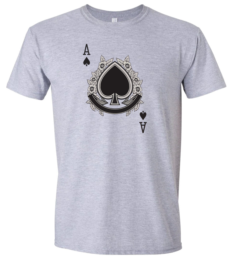 Ace of Spades Costume Adult Gildan Soft Shirt