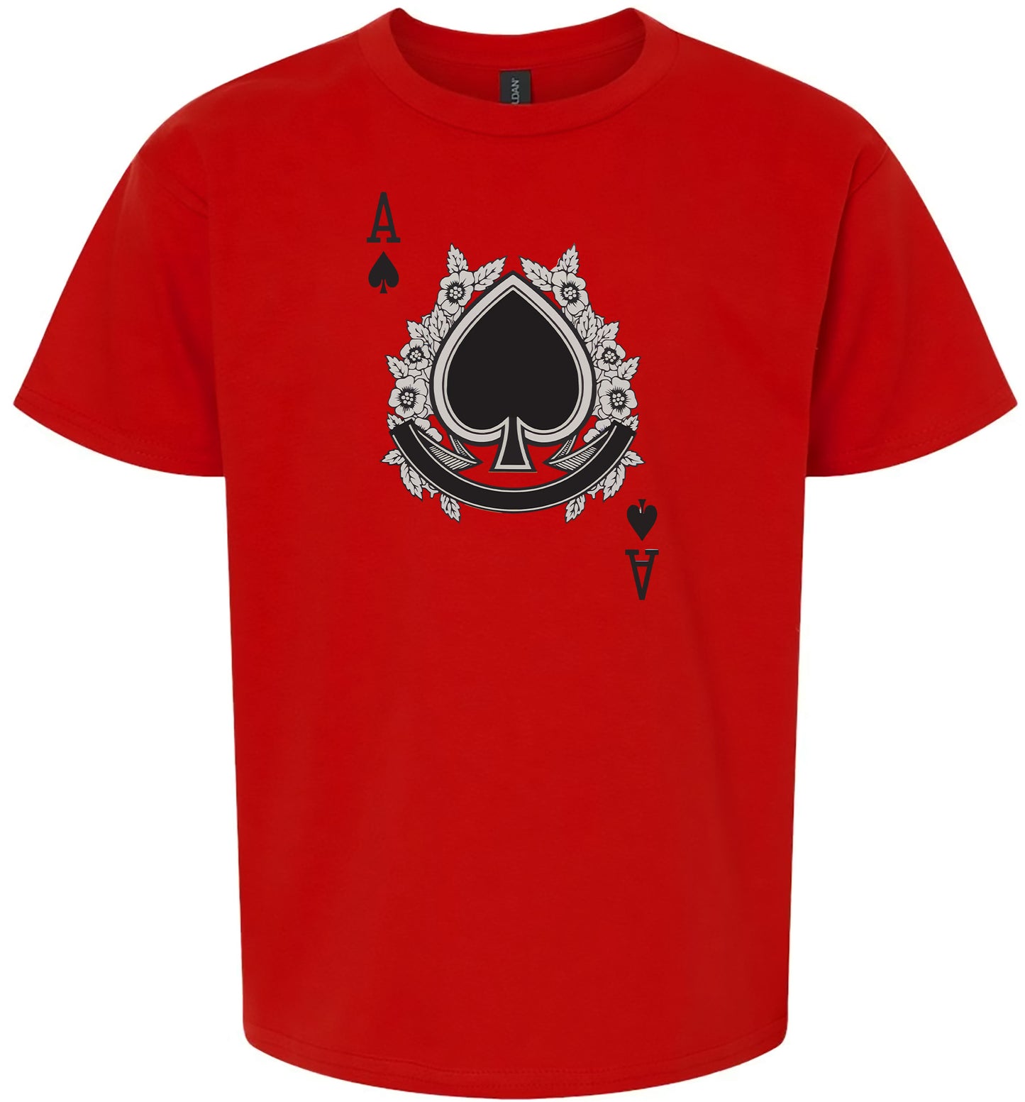 Ace of Spades Costume Children's Gildan Soft Shirt