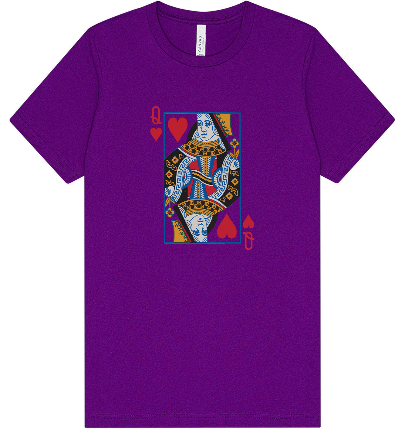 Queen of Hearts Costume Adult Bella Canvas Shirt