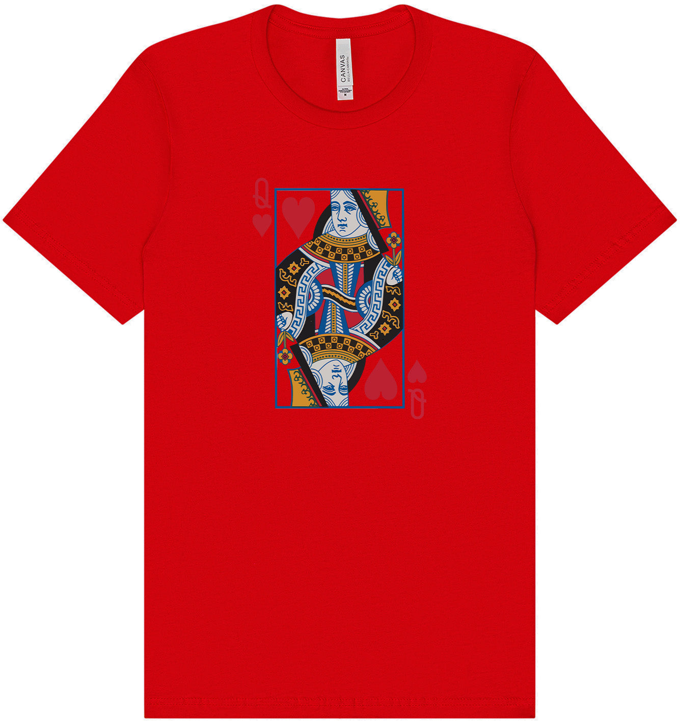 Queen of Hearts Costume Adult Bella Canvas Shirt