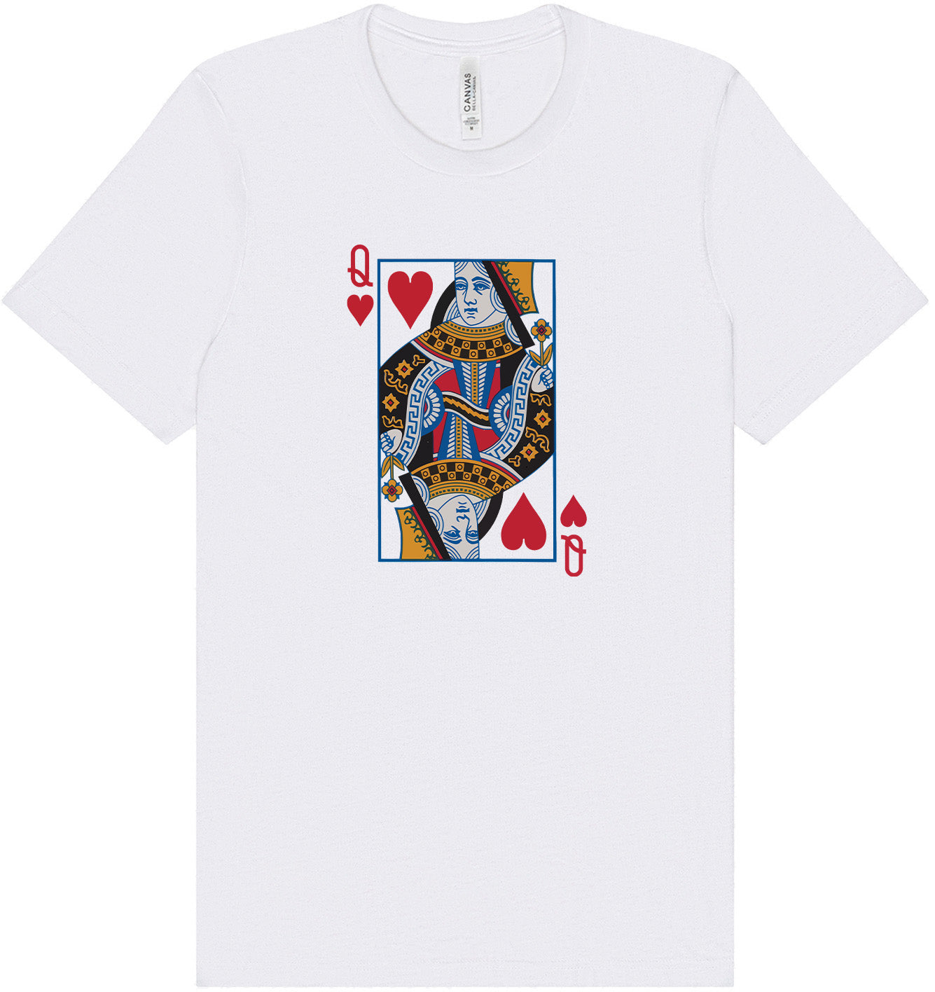 Queen of Hearts Costume Adult Bella Canvas Shirt