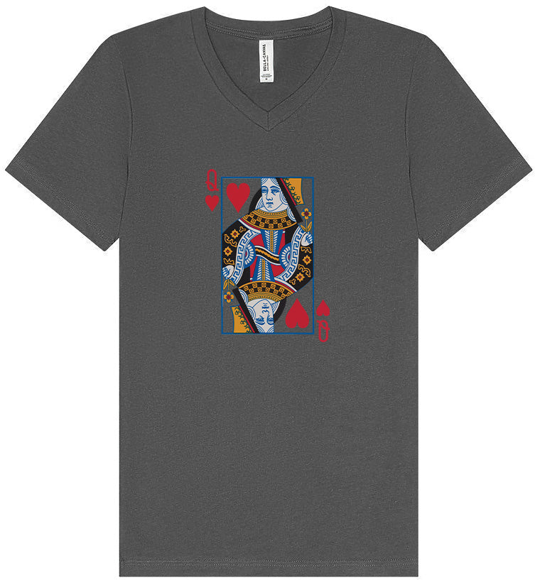 Queen of Hearts Costume Unisex V-Neck Shirt