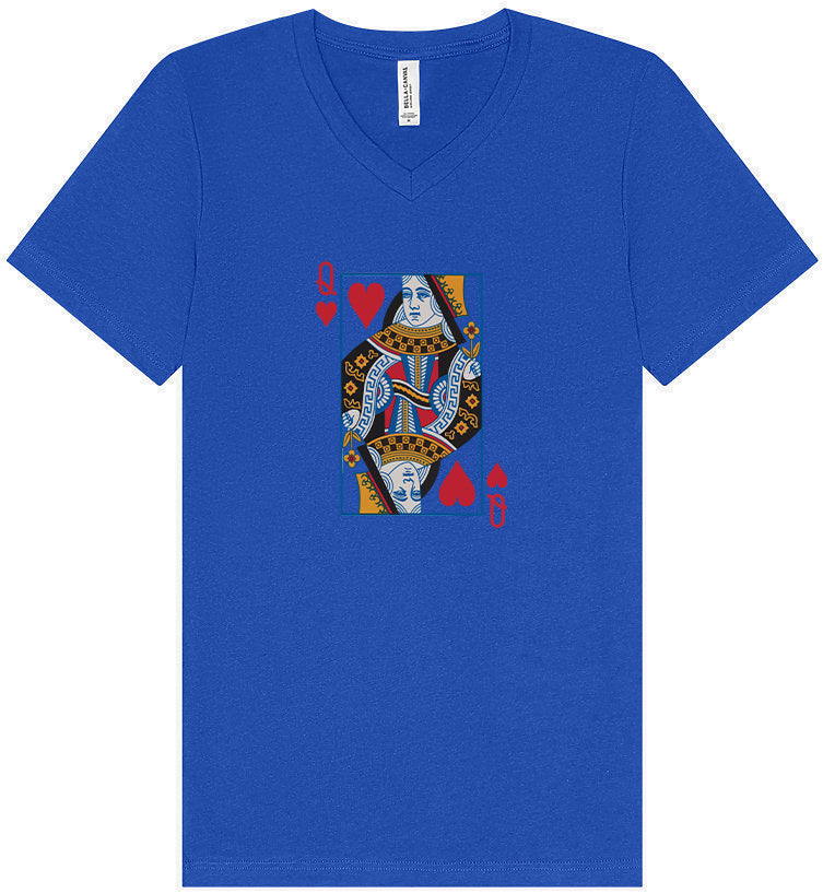 Queen of Hearts Costume Unisex V-Neck Shirt