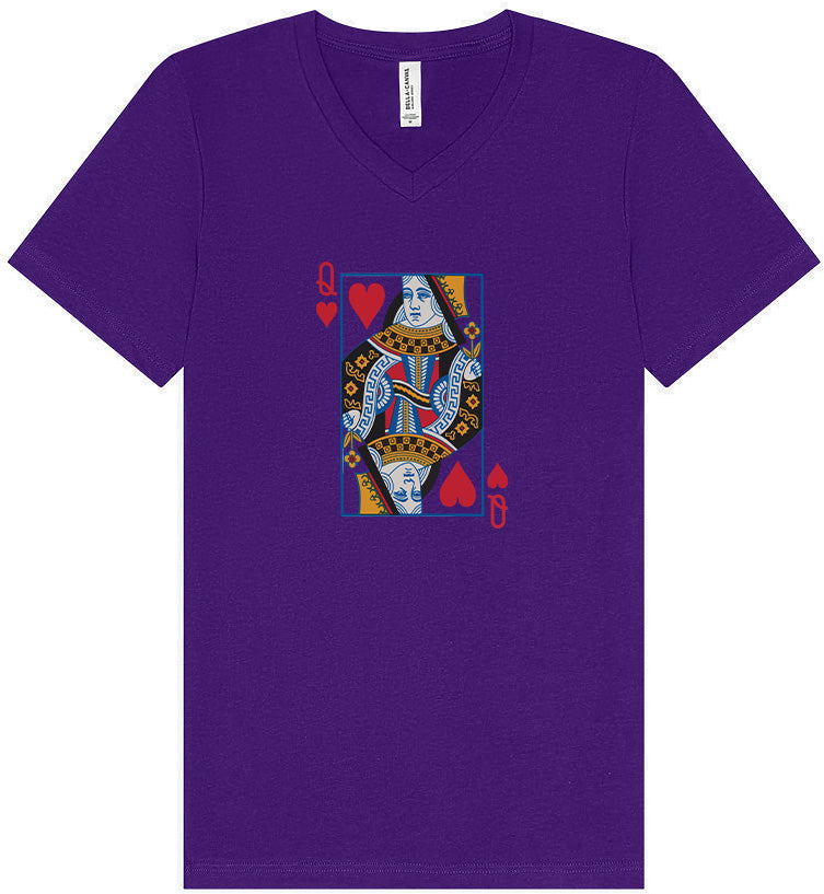 Queen of Hearts Costume Unisex V-Neck Shirt