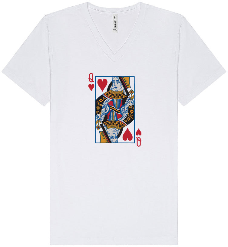 Queen of Hearts Costume Unisex V-Neck Shirt