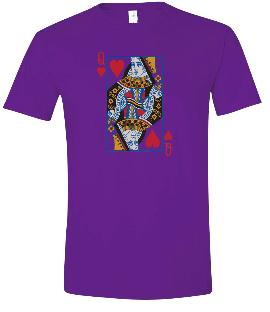 Queen of Hearts Costume Adult Gildan Soft Shirt