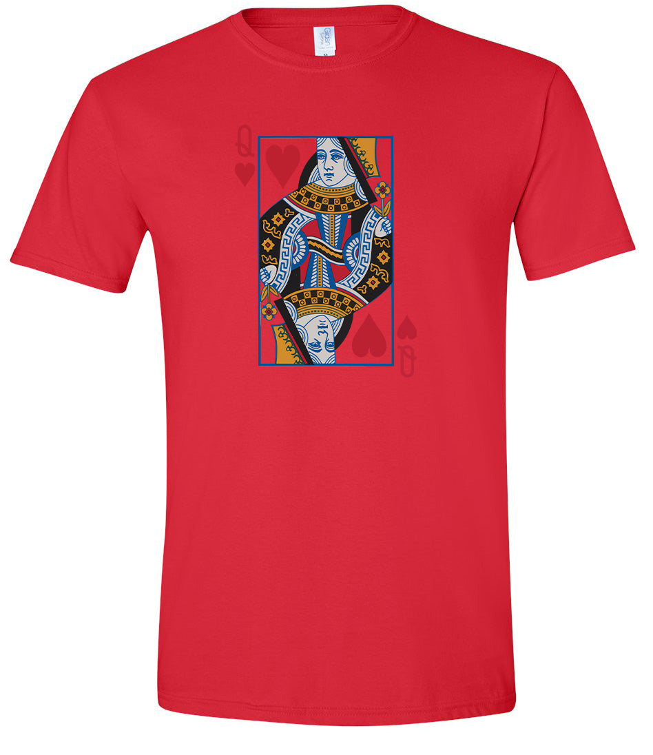 Queen of Hearts Costume Adult Gildan Soft Shirt