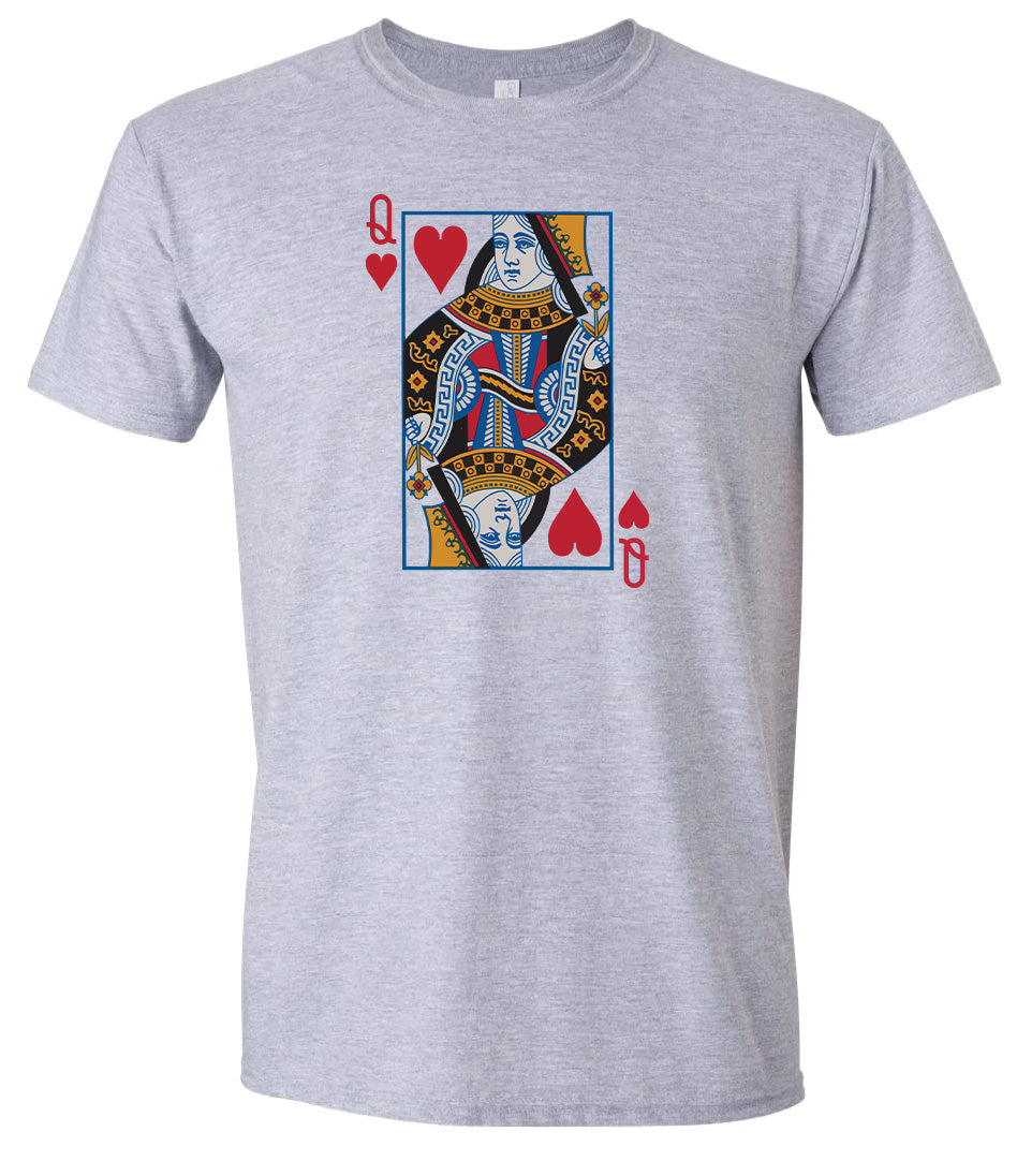 Queen of Hearts Costume Adult Gildan Soft Shirt