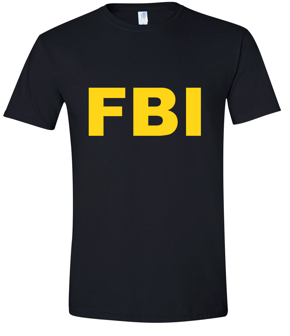 FBI Costume Adult Gildan Soft Shirt