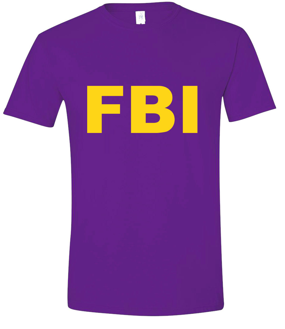 FBI Costume Adult Gildan Soft Shirt