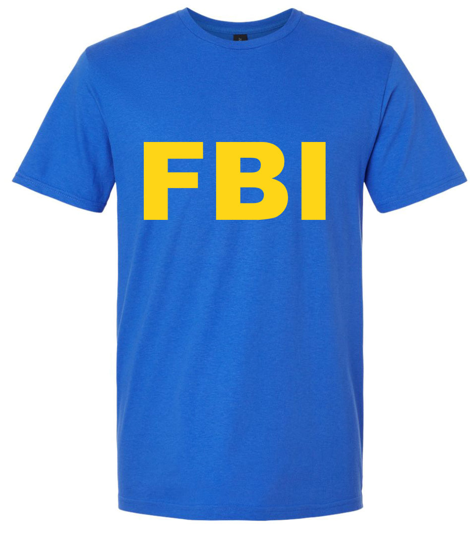 FBI Costume Adult Gildan Soft Shirt