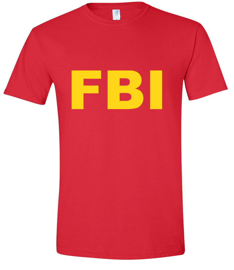 FBI Costume Adult Gildan Soft Shirt