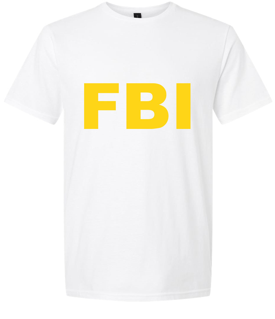 FBI Costume Adult Gildan Soft Shirt